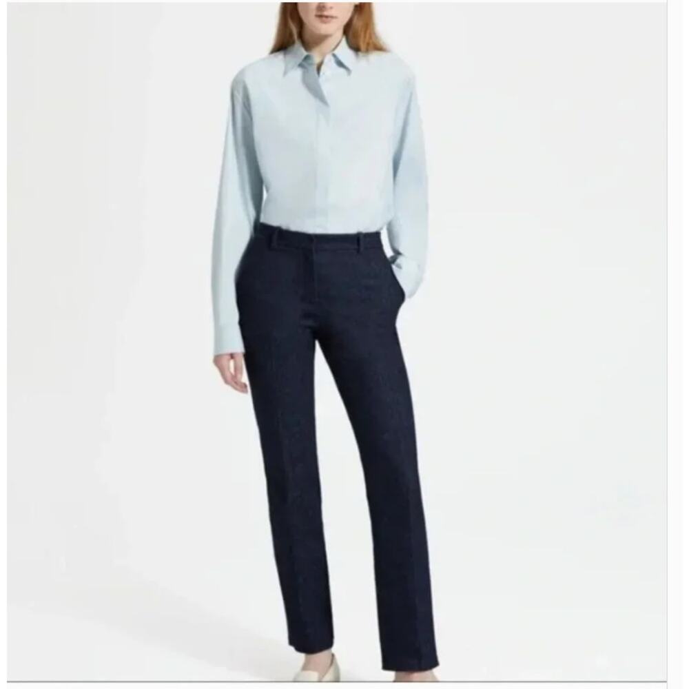 Theory Indigo Denim Tailored Trouser Dark Wash Size 6